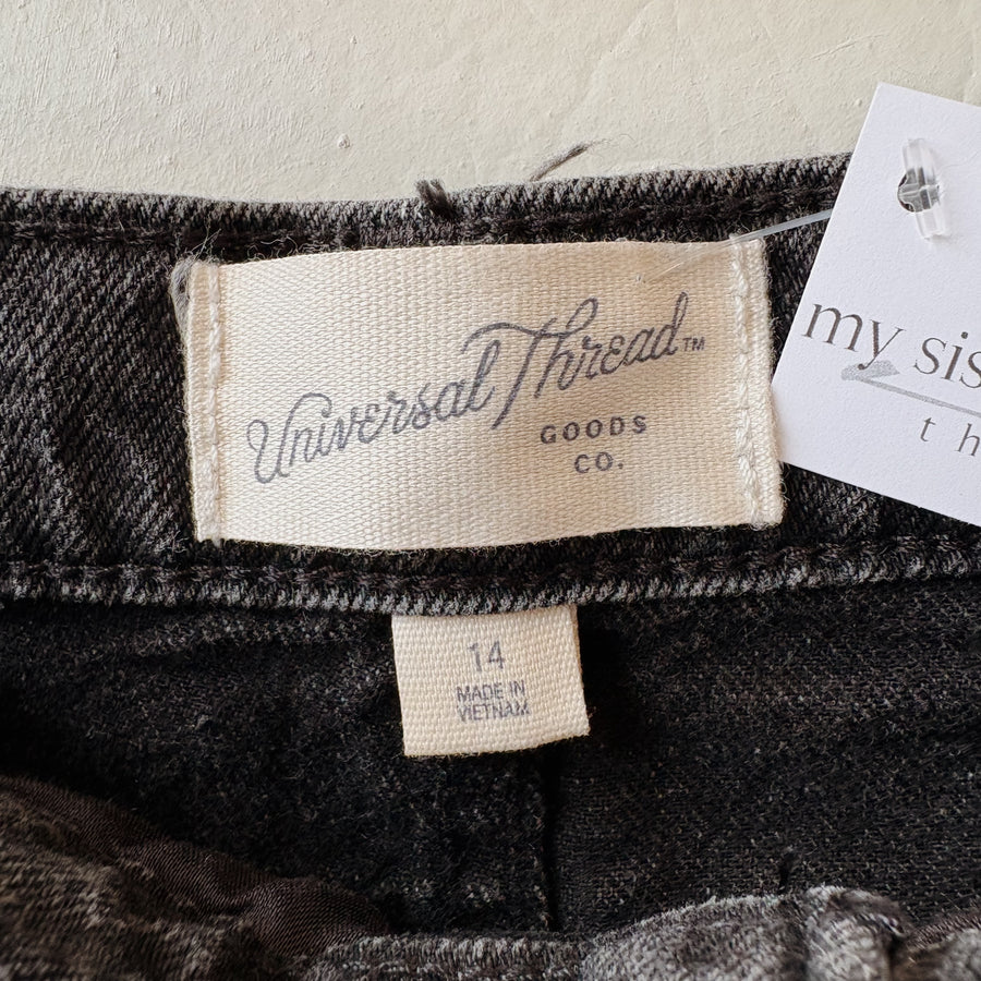 SIZE 14 | Black Denim Skirt
