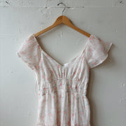 SIZE L | Pink Floral Dress