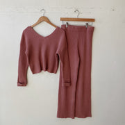 SIZE L | Pink Sweater Set