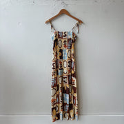 SIZE XS | Brown Tiered Dress