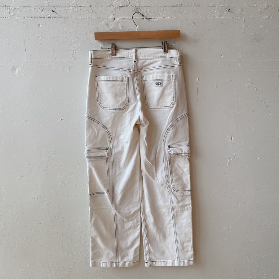 SIZE 27 | White and Black Jeans