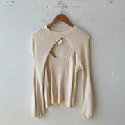 Size XL | Anthropologie Cream Top