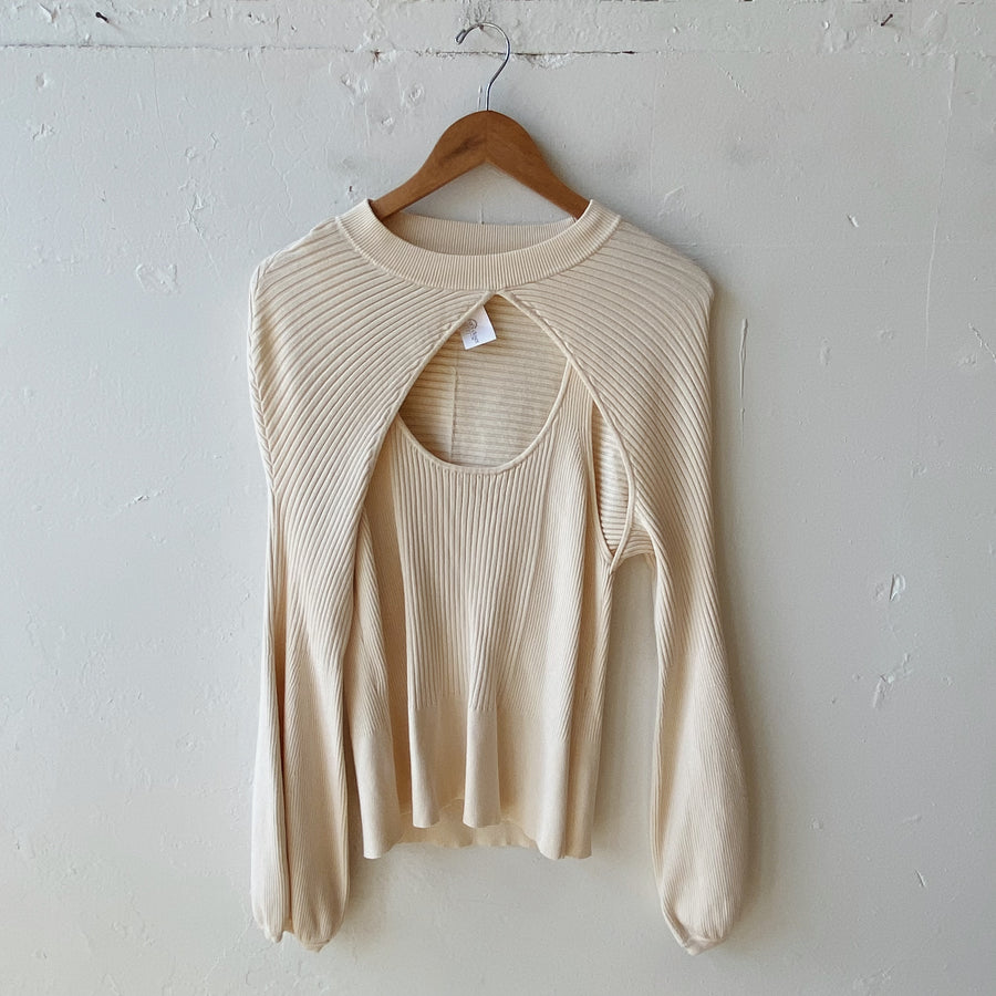 Size XL | Anthropologie Cream Top