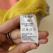 SIZE XL | Pink Striped Sweater
