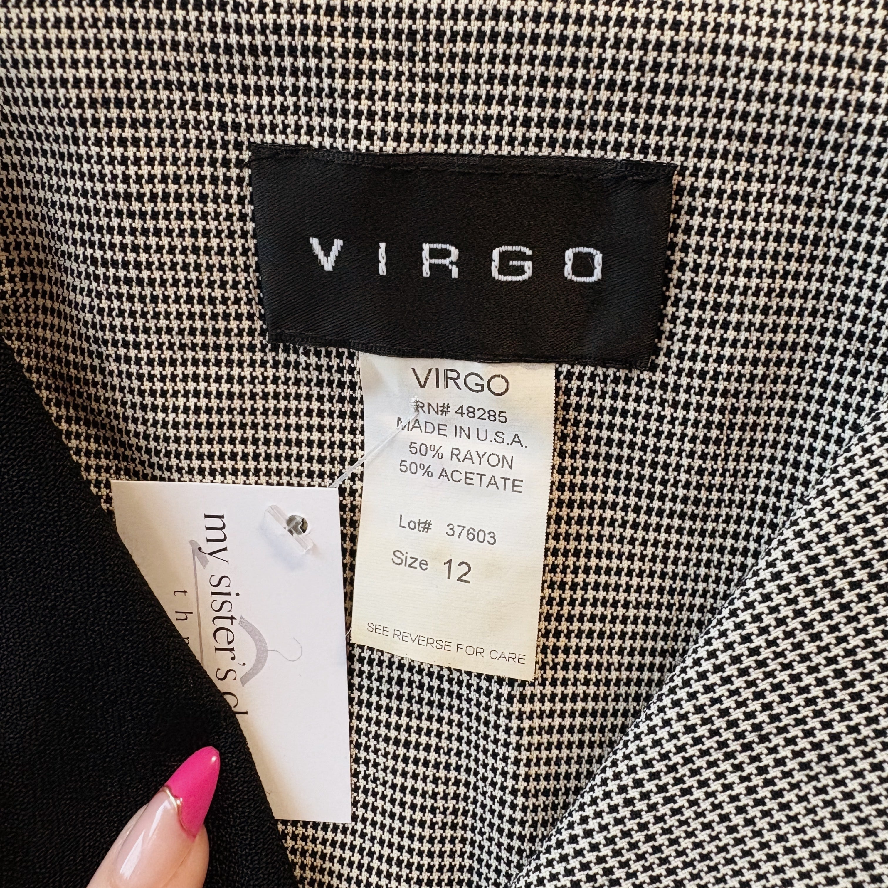 SIZE L | Black and White Top