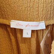 SIZE L | V Neck Yellow Dress