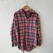 SIZE M | Long Pink Flannel