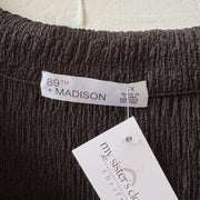 SIZE XXL | Textured Black Top