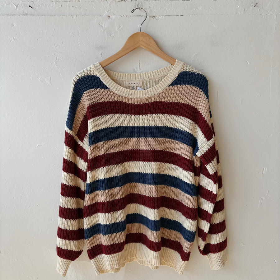 Size M | Red Striped Sweater