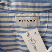 SIZE L | Blue Striped Top