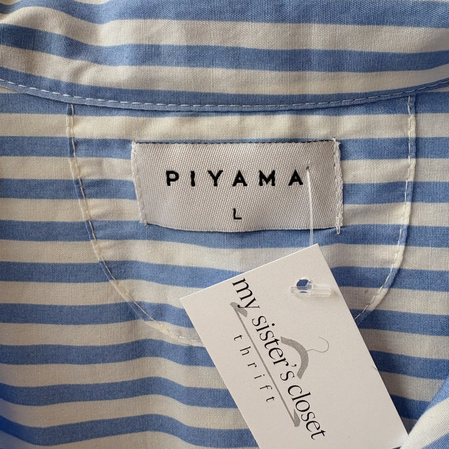 SIZE L | Blue Striped Top