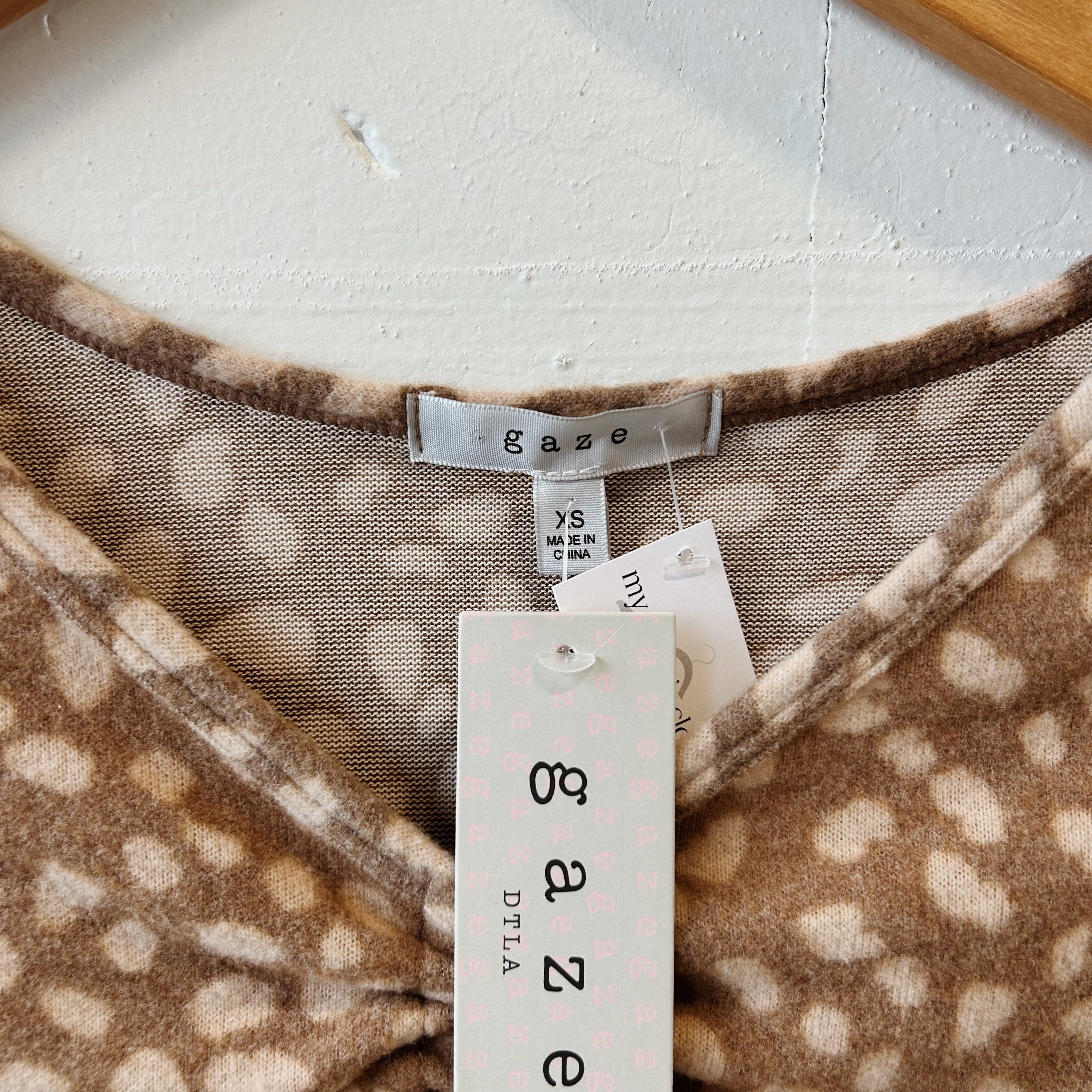 SIZE XS | Animal Print Top