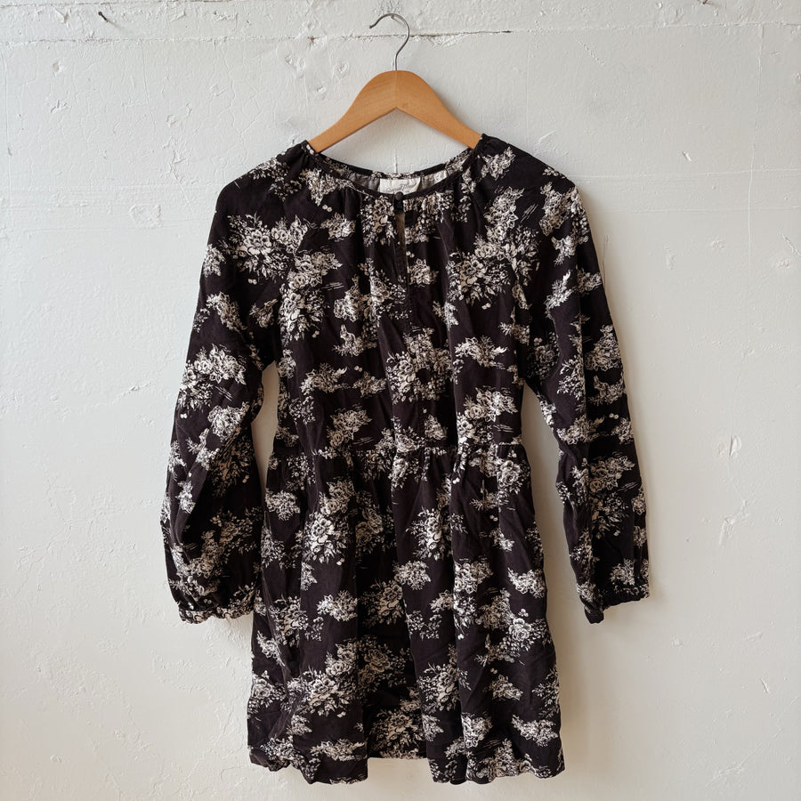 SIZE XS | Grey Floral Dress