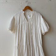 SIZE L | White Eyelet Dress