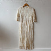 SIZE L | Neutral Lace Dress