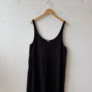 SIZE 2X | Black Muslin Dress