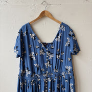 SIZE 28 | Blue Floral Dress