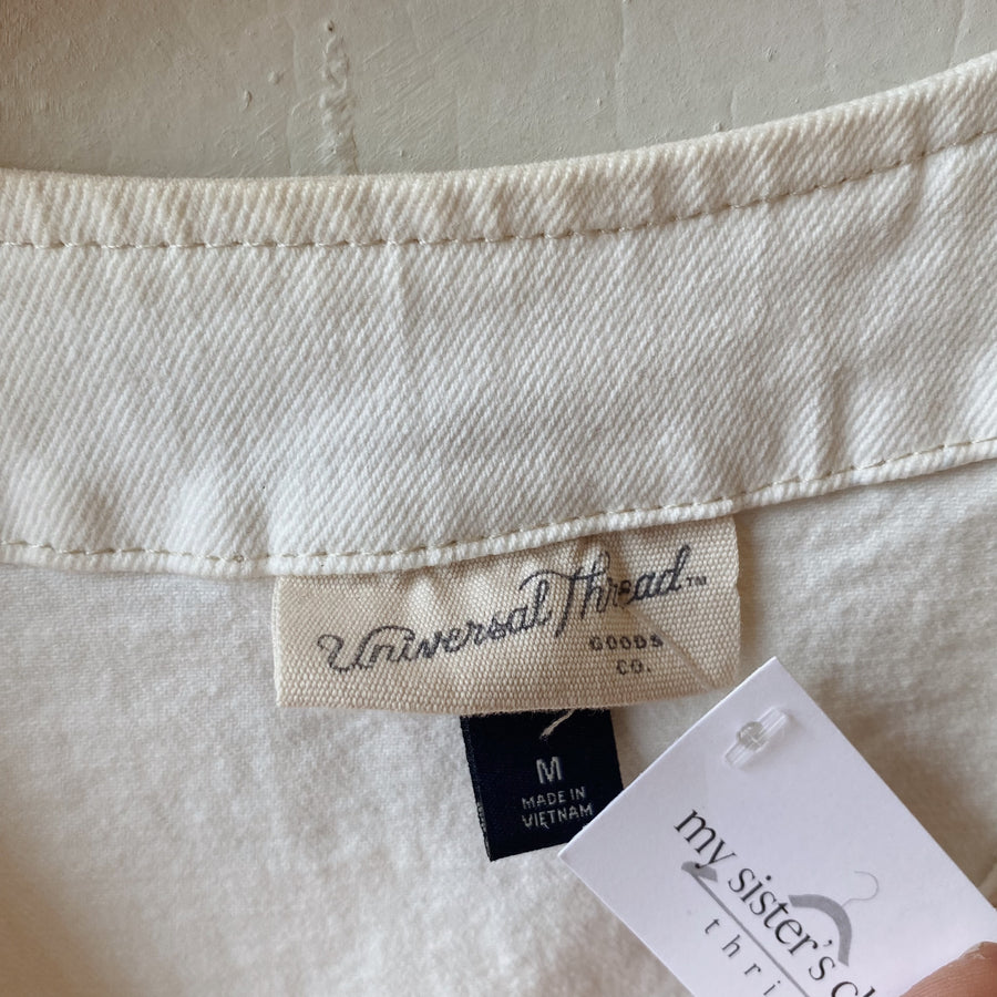 Size M | White Denim Vest