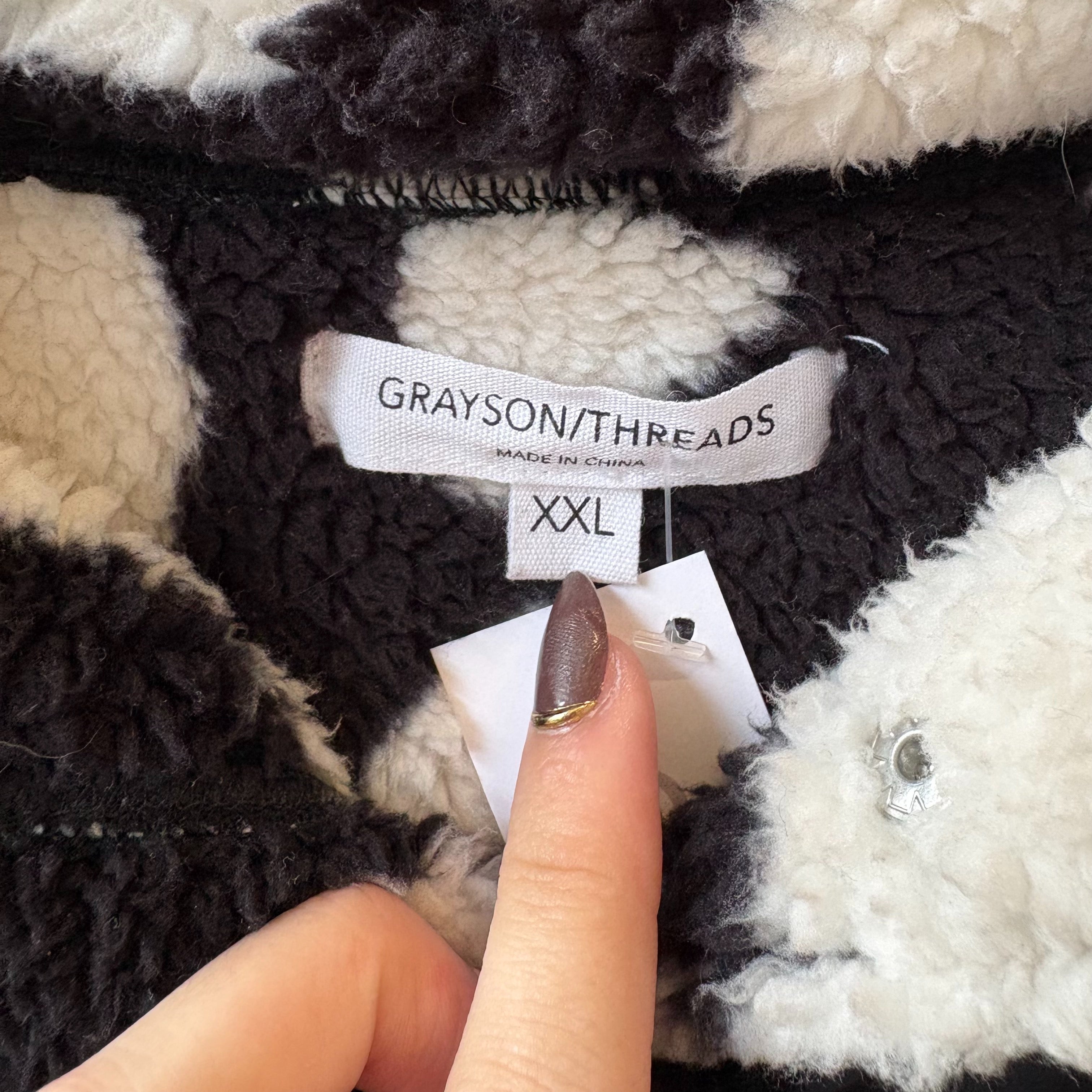 SIZE XXL | Black Sherpa