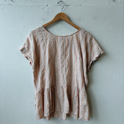 SIZE 2X | Pink Striped Top