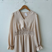 SIZE XL | Neutral Textured Dress