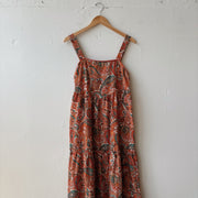 SIZE M | Detailed Orange Dress