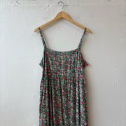 SIZE L/XL | Green Floral Dress
