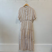 SIZE 1XL | White Floral Dress