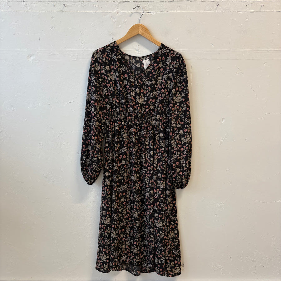 SIZE L | Floral Long Dress