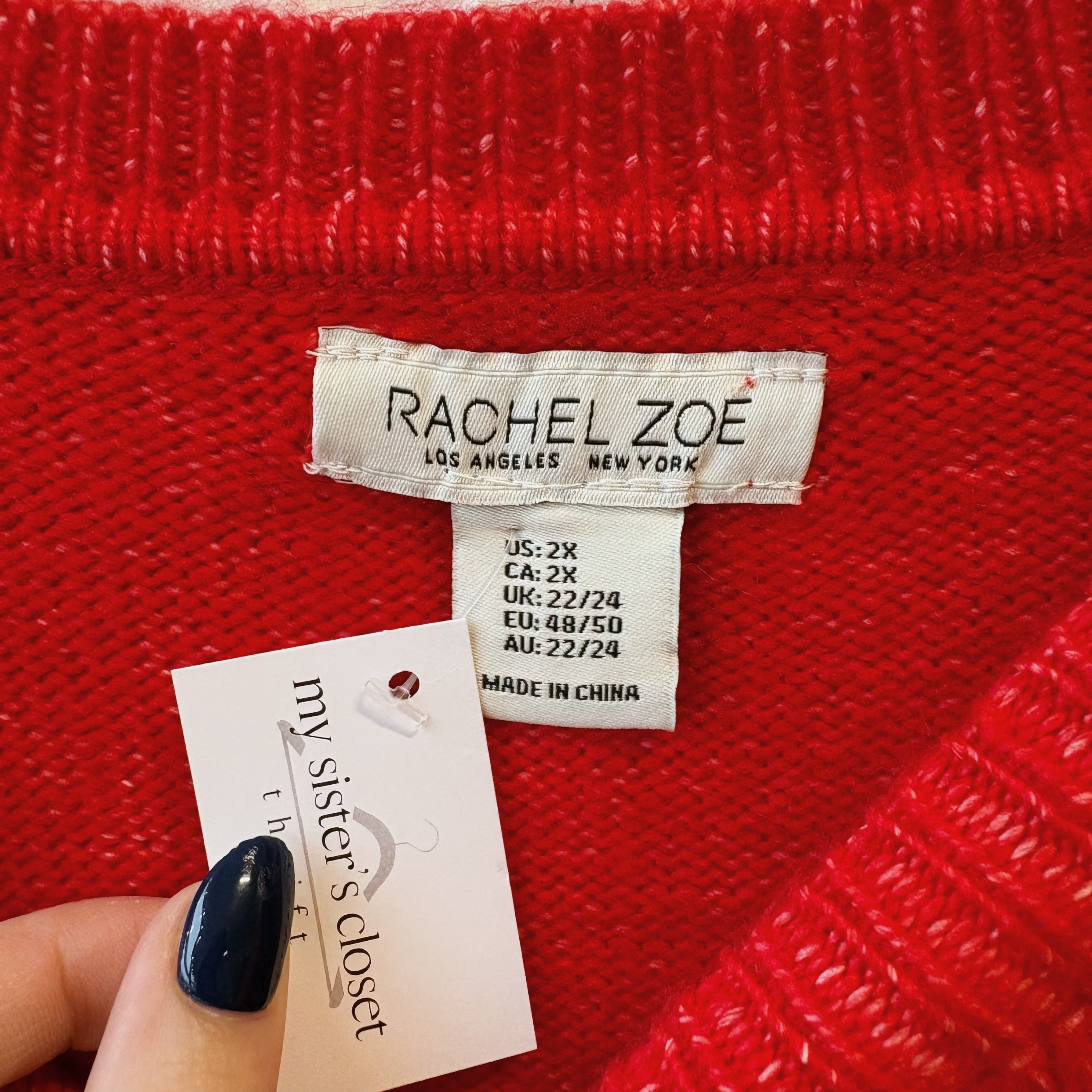 SIZE 2X | Red Sweater