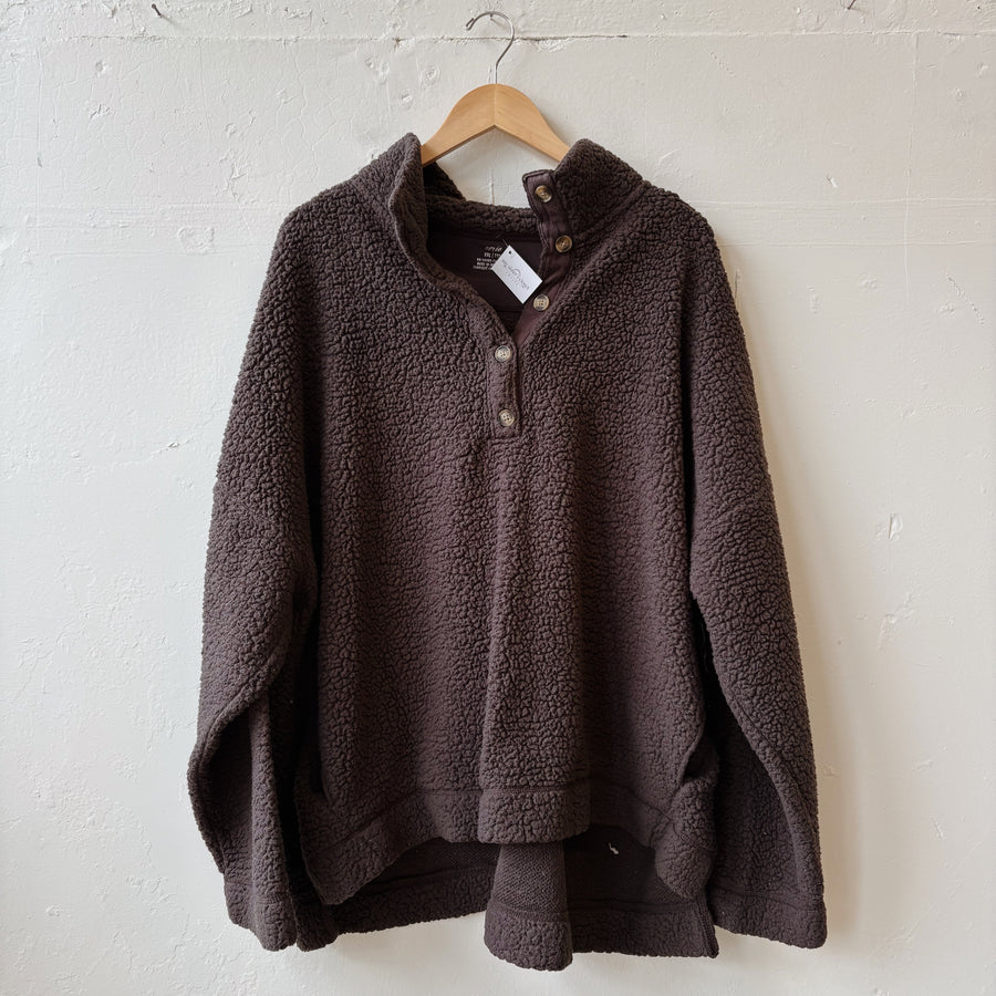 SIZE XXL | Aerie Black Sherpa