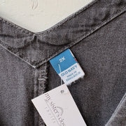 SIZE 2X | Black Denim Dress