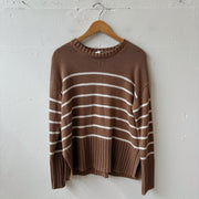 SIZE XS | Brown Striped Sweater