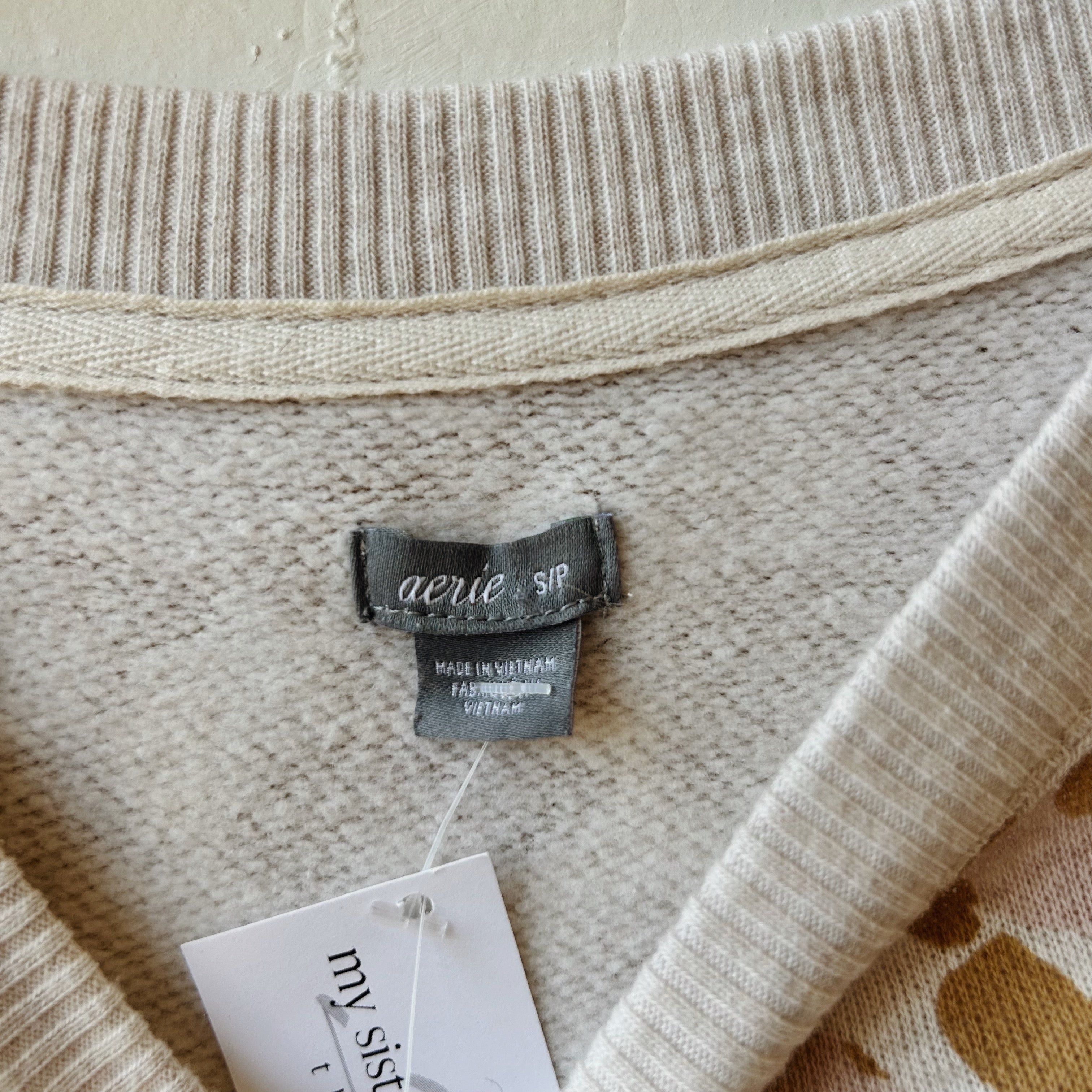 SIZE S | Aerie Print Crewneck