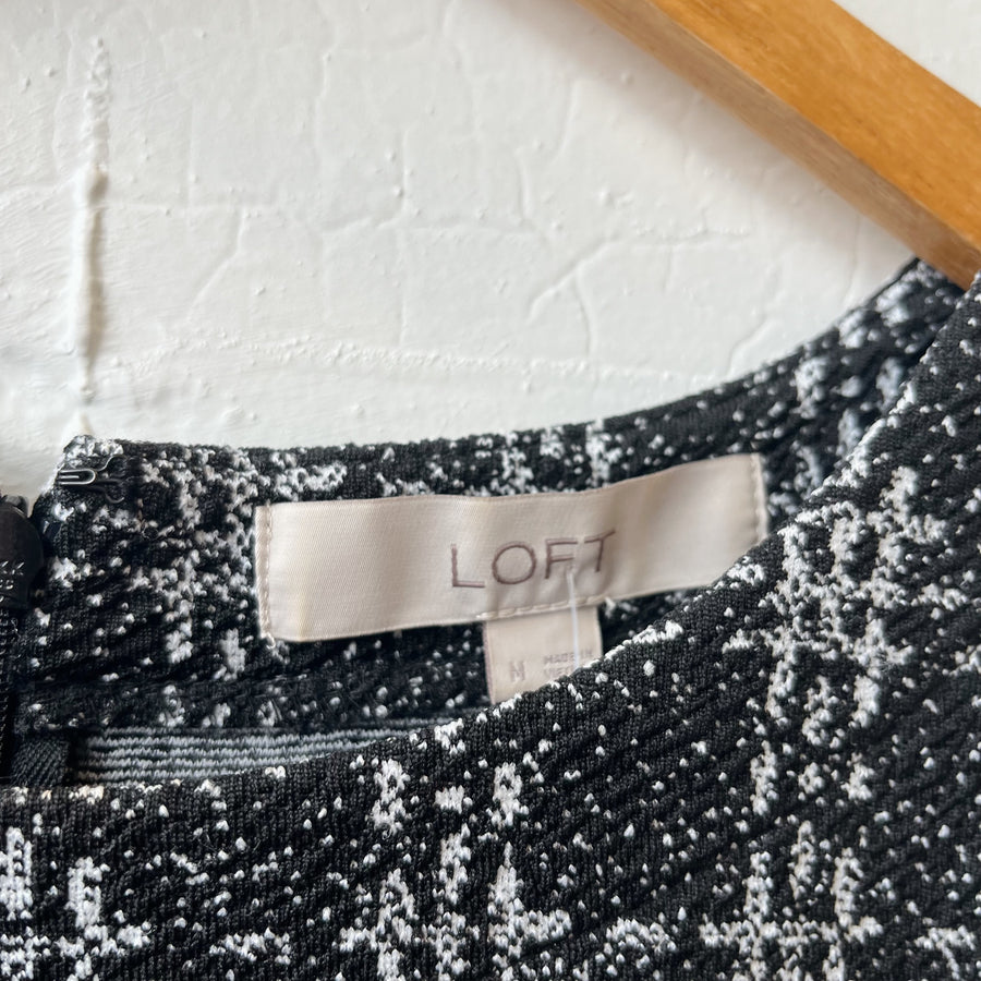 Size M | Black + White Dress