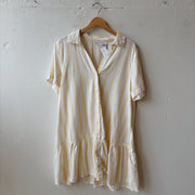 SIZE XL | Yellow Striped Dress