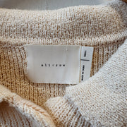 SIZE S | Cream Collared Cardigan