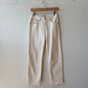 SIZE 25P | Madewell Cream Jeans