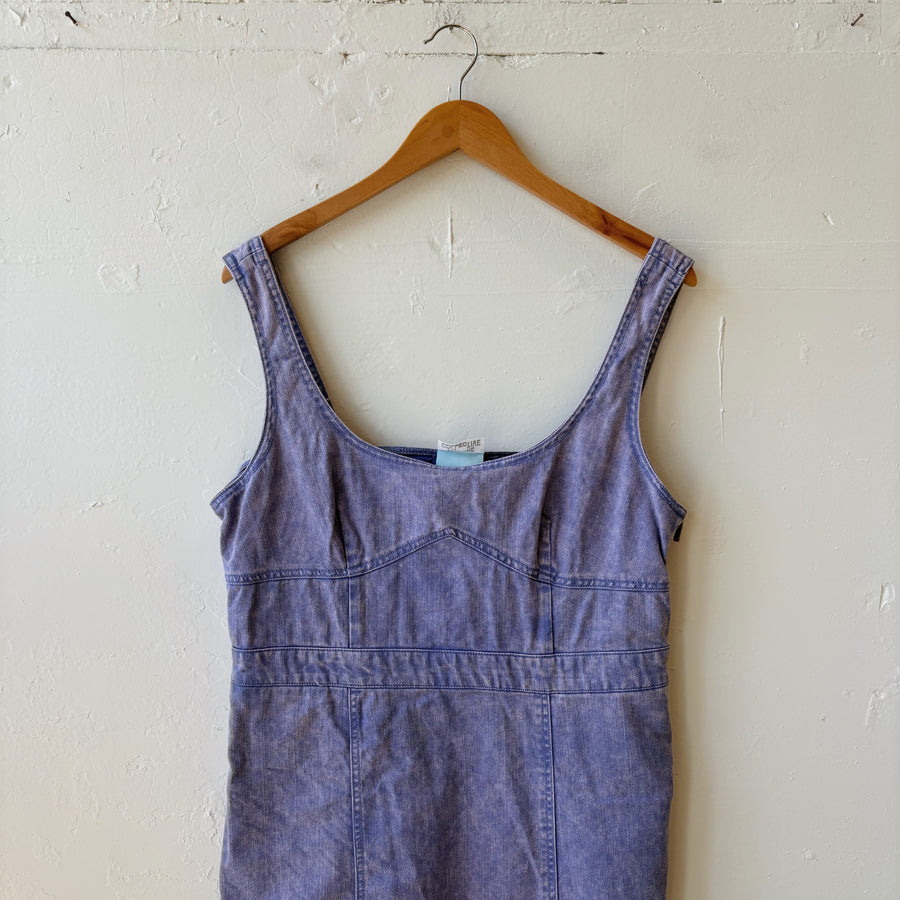 SIZE 12 | Purple Denim Dress