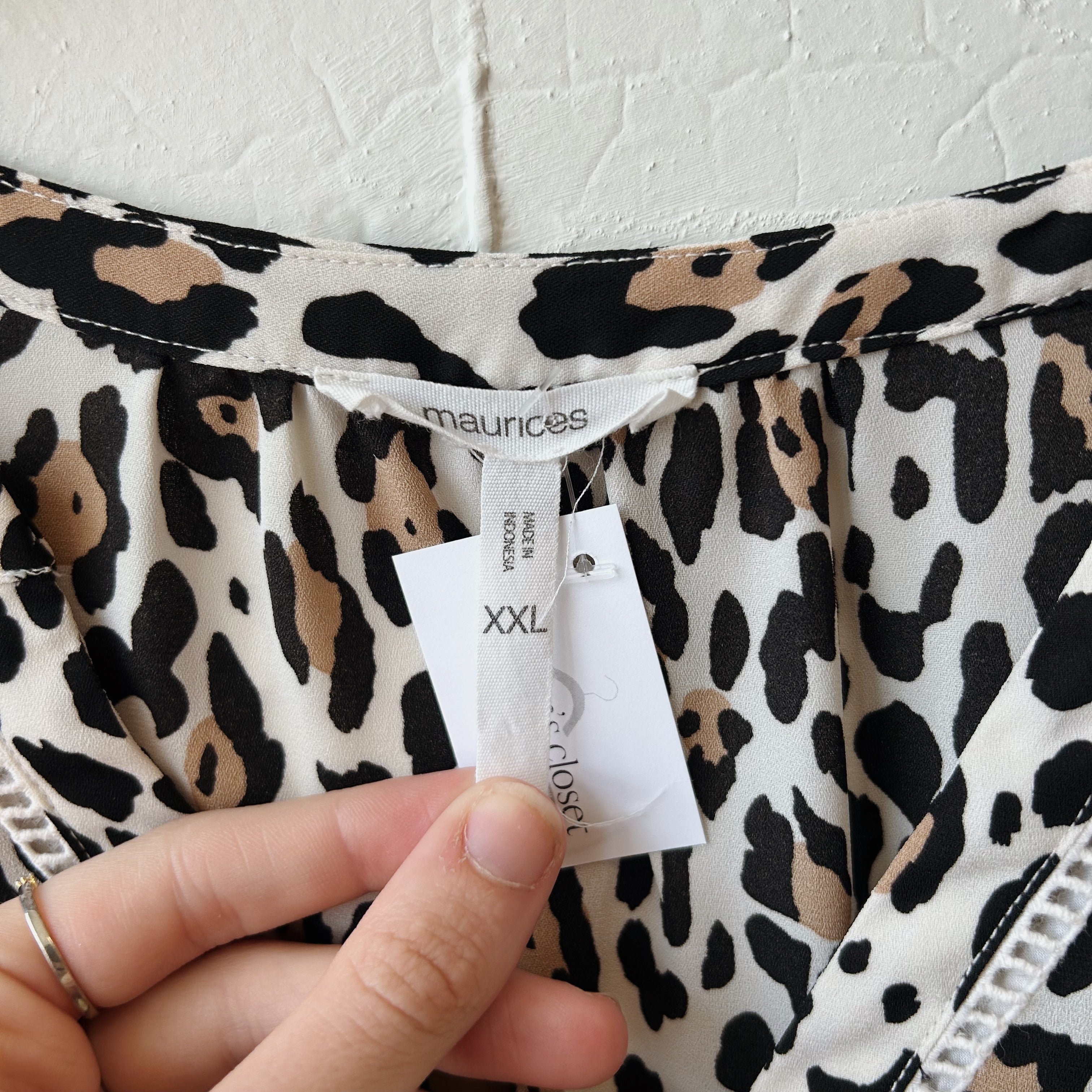 SIZE XXL | Cheetah Print Top