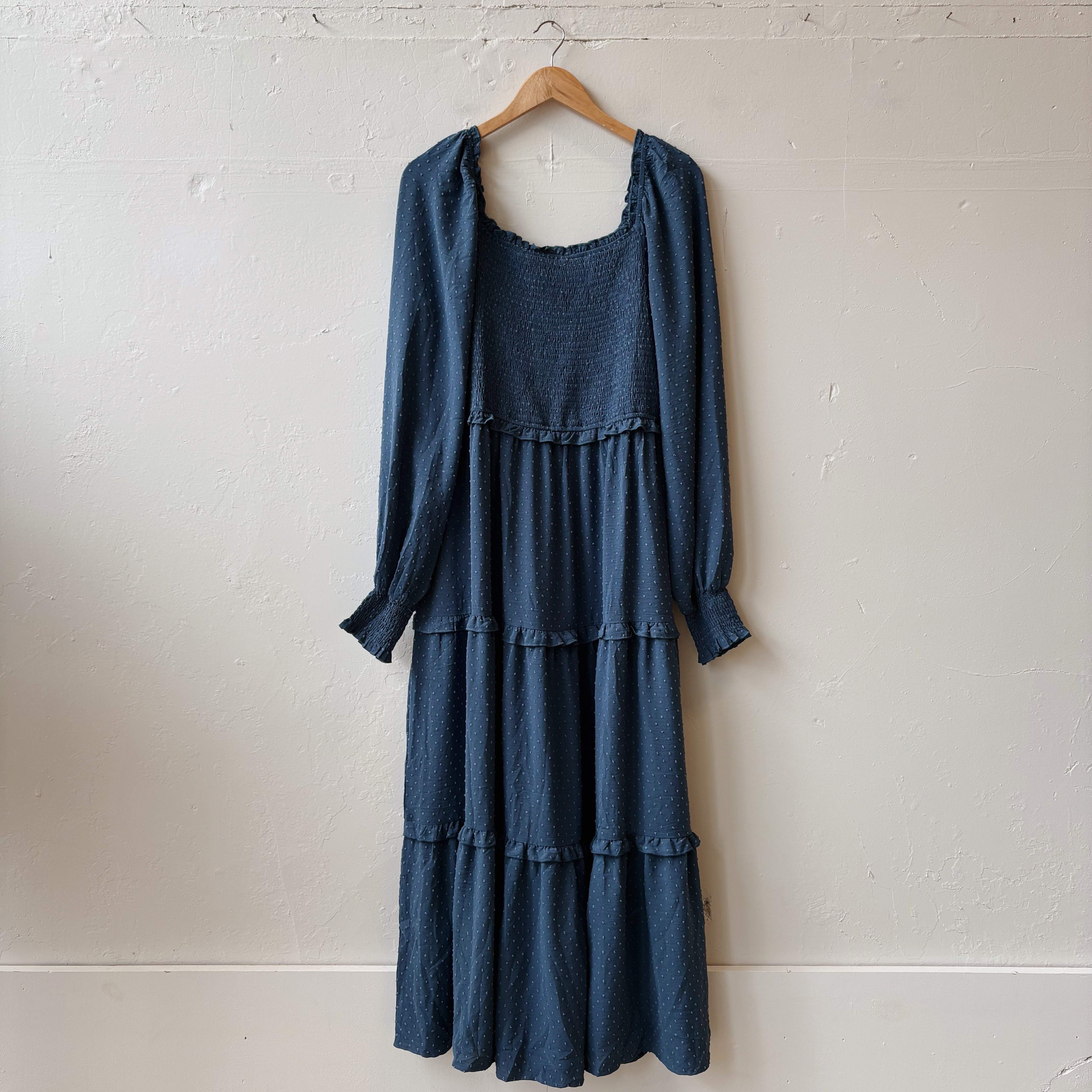 SIZE XL | Blue Tiered Dress