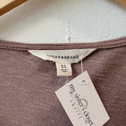 SIZE XS | Brown Tiered Top