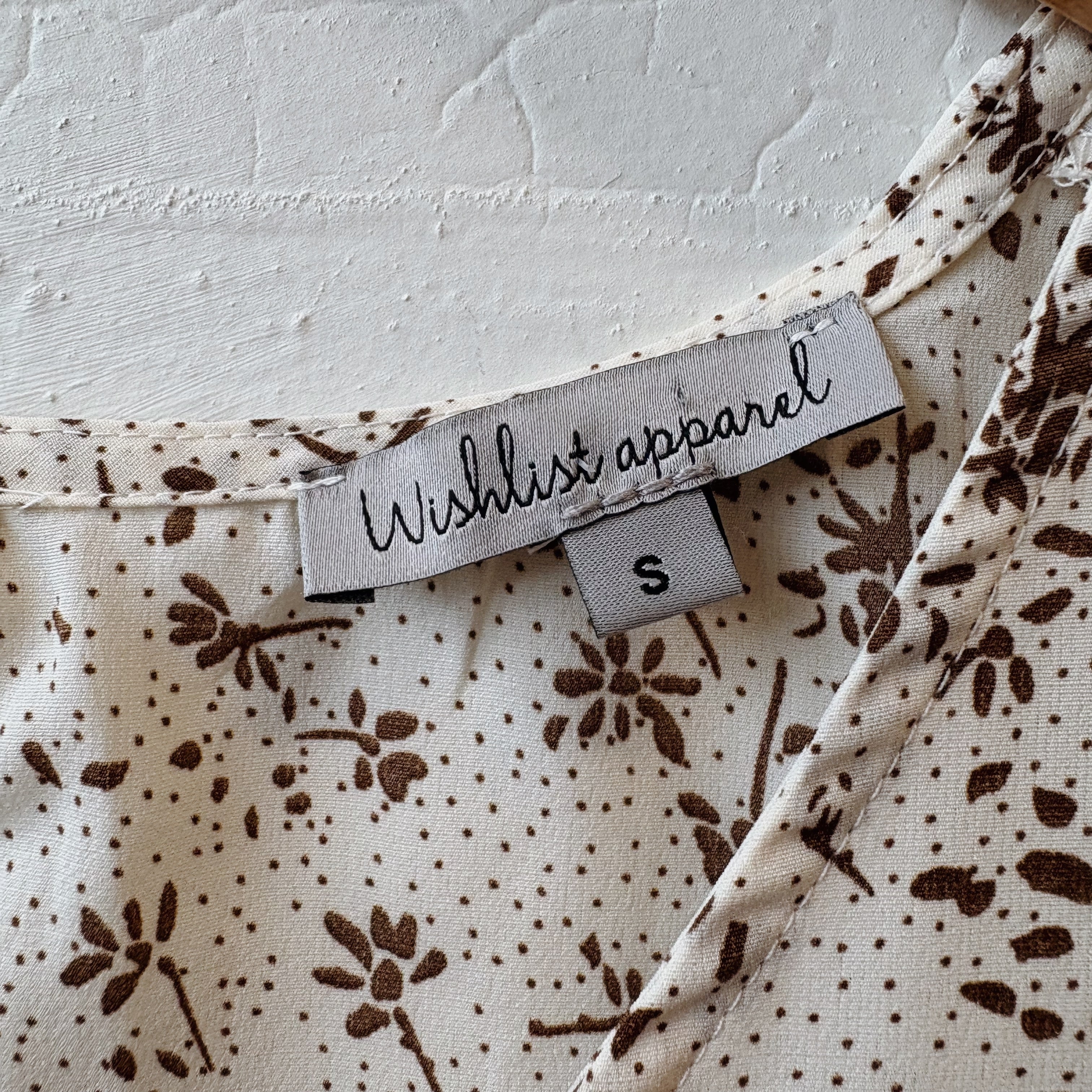 SIZE S | Brown Floral Top