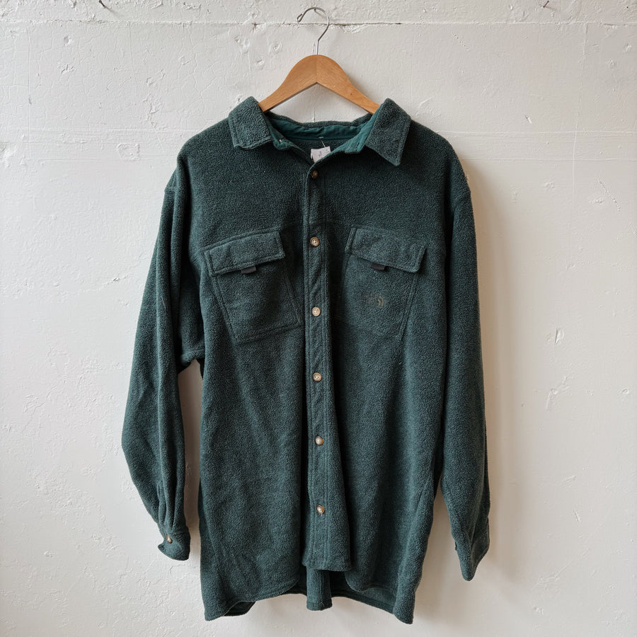 SIZE XL | Green North Face Button Up