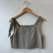 SIZE XS | Zara Eyelet Tank Top