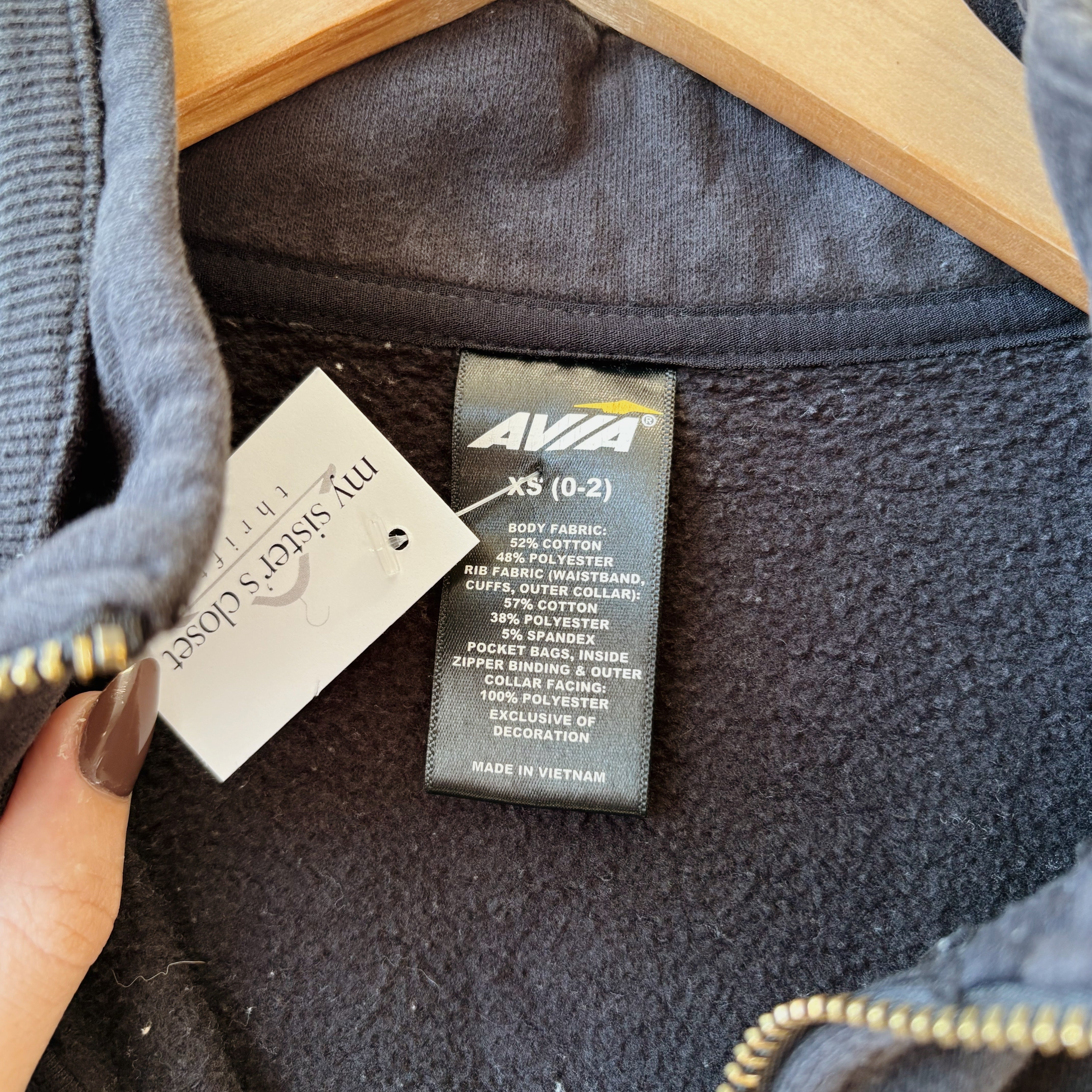 SIZE XS | Black Quarter Zip