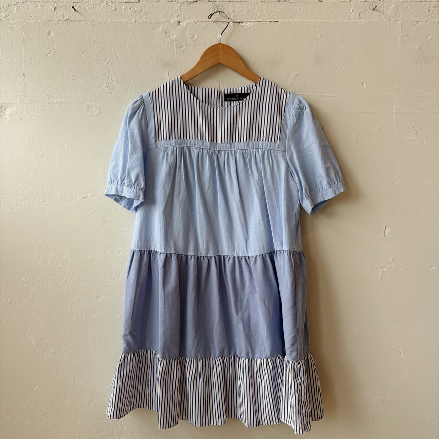 SIZE M | Blue Tiered Dress