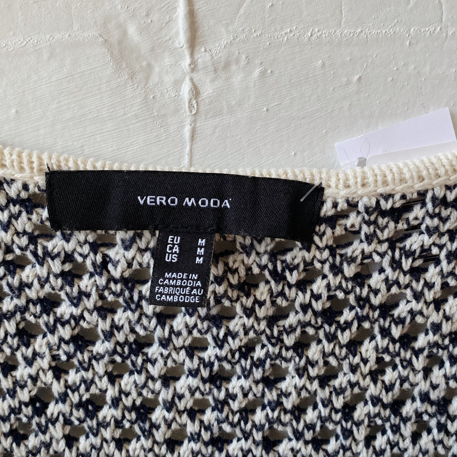 Size M | Black and Cream Tank Top