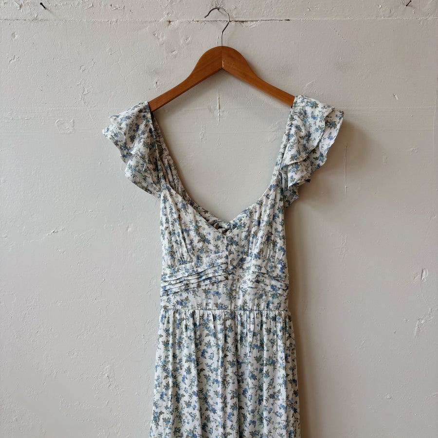 SIZE S | Blue Floral Dress
