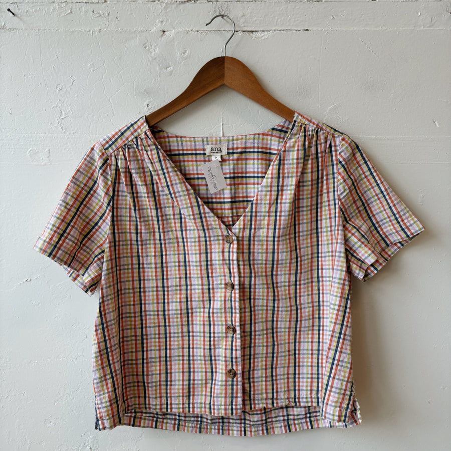 SIZE M | Plaid Top